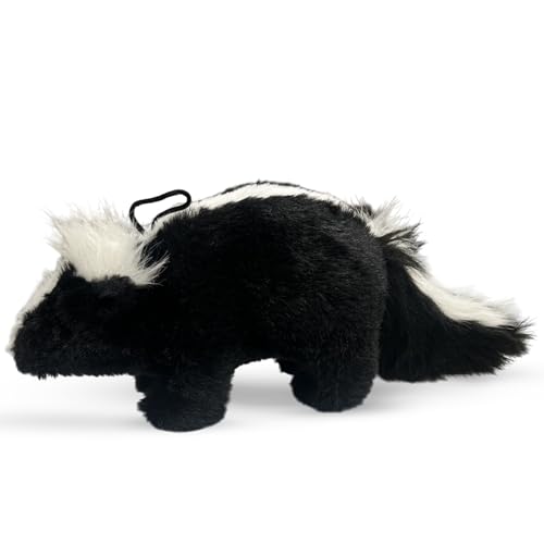 Stinktier-Hundespielzeug, Quietsch-Stinktiere, Plüsch-Stinktier-Hundespielzeug, gefülltes quietschendes Kauspielzeug, realistisches Tier-Hundespielzeug, interaktives Quietsch-Stinktiere, kleine von Vaulted Skulls & Co