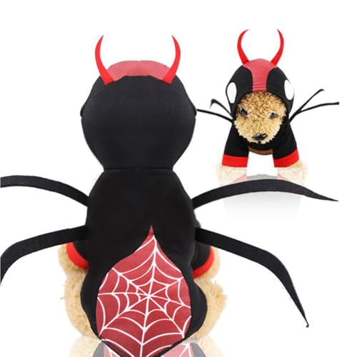 Vavious Pullover für kleine Hunde, Halloween-Kostüme, Cosplay, Kleidung für große und kleine Hunde, Schwarz 02 Größe XL von Vavious