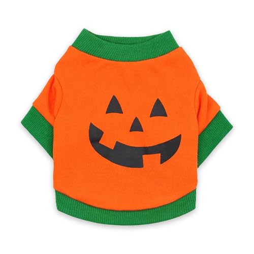 Vavious Welpen-Wintermantel – Jungen-Wintermantel – orangefarbenes Smiley-Gesicht – gerippt, hautfreundlich – Größe S von Vavious