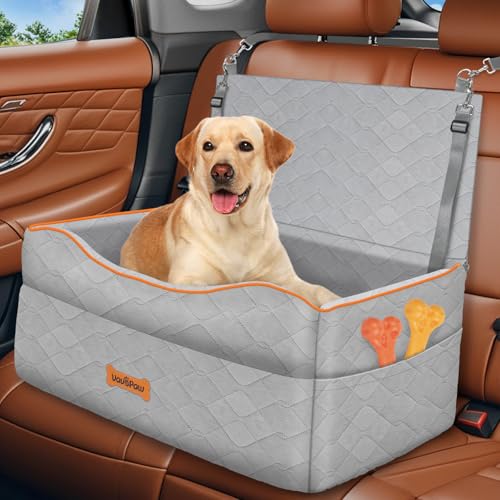 VavoPaw Hunde Autositz für Große Mittlere Hunde unter 60 Pfund oder 2 Kleine Hunde, Abnehmbar Hundeautositz mit Dick Kissen & Sicherheitsleine, Hundesitz Auto Rückbank, Grau VavoPaw Hunde Autositz für Große Mittlere Hunde unter 60 Pfund oder 2 Kleine Hunde, Abnehmbar Hundeautositz mit Dick Kissen & Sicherheitsleine, Hundesitz Auto Rückbank, Grau von VavoPaw