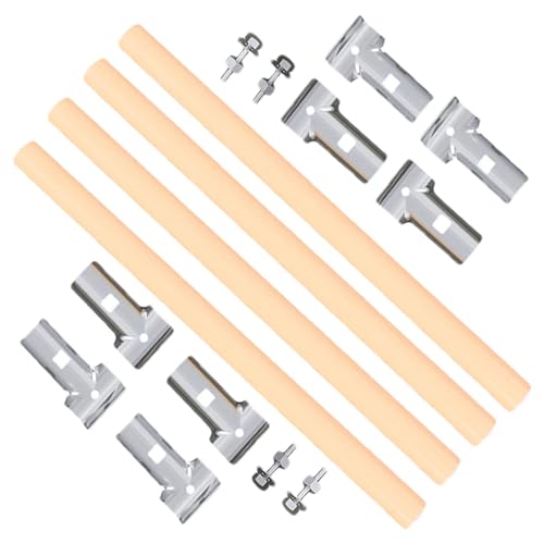 Vbnuyhim Hähnchen-Raststangen,Hühner-Rastleiter | 4 Stück Hühnerholzständer - Hühnerstallzubehör, einfache Montage, verzinkter Ständer, Kükenstange für Hühnerstall und Brutapparat, Henne Vbnuyhim Hähnchen-Raststangen,Hühner-Rastleiter | 4 Stück Hühnerholzständer - Hühnerstallzubehör, einfache Montage, verzinkter Ständer, Kükenstange für Hühnerstall und Brutapparat, Henne von Vbnuyhim