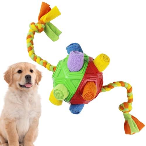 Vbnuyhim Interaktiver Hundeball, Schnüffelspielzeug für kleine Hunde, interaktives Puzzle-Hundespielzeug, Bereicherung für kleine Rassen, bissfest, Schnüffeltraining Vbnuyhim Interaktiver Hundeball, Schnüffelspielzeug für kleine Hunde, interaktives Puzzle-Hundespielzeug, Bereicherung für kleine Rassen, bissfest, Schnüffeltraining von Vbnuyhim