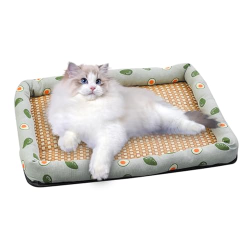 Vbnuyhim Kühlmatte für Haustiere, Kühlkissen für Hunde, Kühlkissen für Welpen, aus Rattan, Sommer-Eiskissen für Schlafsofa, Hundehütte, Vbnuyhim Kühlmatte für Haustiere, Kühlkissen für Hunde, Kühlkissen für Welpen, aus Rattan, Sommer-Eiskissen für Schlafsofa, Hundehütte, von Vbnuyhim