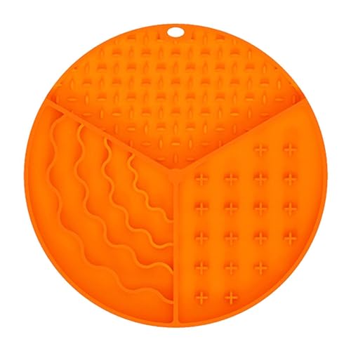 Vbnuyhim Leckmatte für Hunde, Leckmatte für Hunde, Leckmatte aus lebensmittelechtem Silikon mit Saugnapf, Leckerlimatte für Hunde, multifunktionaler Futterspender von Vbnuyhim