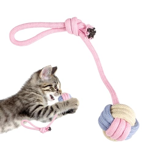 Vbnuyhim Seilballspielzeug, Seilball für Hunde | Seilspielzeug für Welpen zum Zahnen | Seilspielzeug mit Ball und Knoten für Hunde, Kauspielzeug aus Baumwolle zum Kauen und Zahnen Vbnuyhim Seilballspielzeug, Seilball für Hunde | Seilspielzeug für Welpen zum Zahnen | Seilspielzeug mit Ball und Knoten für Hunde, Kauspielzeug aus Baumwolle zum Kauen und Zahnen von Vbnuyhim