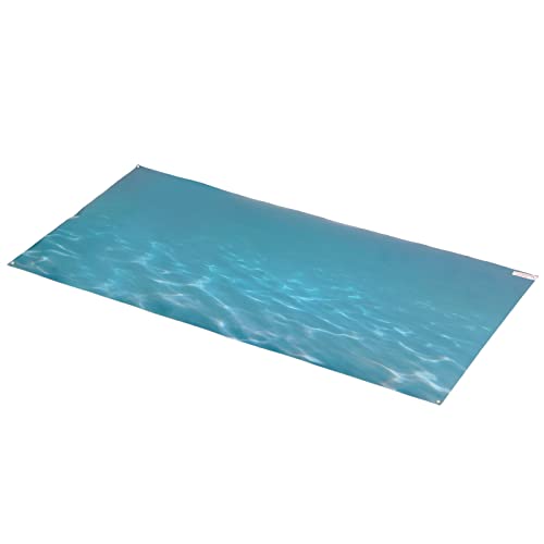 Vcedas Aquarium-Hintergrundaufkleber, PVC, Selbstklebend, 3D-Meeresmuster, Aquarium-Poster, Dekoration (91 * 50CM) von Vcedas