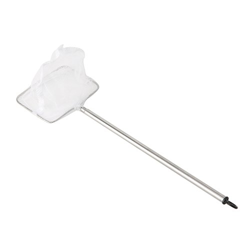 Vdaxvme Aquarium-Fischnetz, Nylon, feinmaschig, Skimmerfilter, schnell fängend, Edelstahlgriff, sicher für alle Fische und Garnelen von Vdaxvme