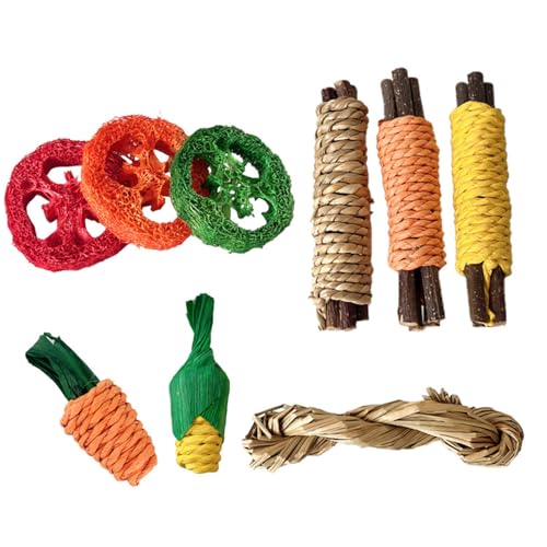 Vdaxvme Holz Zweig Schleifen Set Stick Spielzeug 9PCS Für Hamster Nagetiere Zähne Wartung Kauen Sticks Käfig Unterhaltung Spielsets Vdaxvme Holz Zweig Schleifen Set Stick Spielzeug 9PCS Für Hamster Nagetiere Zähne Wartung Kauen Sticks Käfig Unterhaltung Spielsets von Vdaxvme