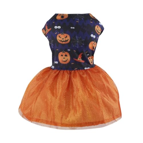 Vdaxvme Hübscher Hunderock für kleine und große Hunde, Halloween-Kleid für Haustiere, Hunde, Kürbis, Totenkopf, zweibeiniger Pullover Vdaxvme Hübscher Hunderock für kleine und große Hunde, Halloween-Kleid für Haustiere, Hunde, Kürbis, Totenkopf, zweibeiniger Pullover von Vdaxvme