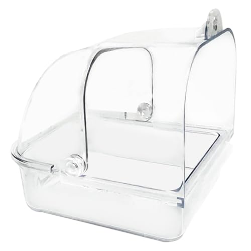 Vdaxvme Vogelbadezimmer für Papageien, Vogel, transparente Badewanne, Vogelkäfig, Duschbox, Badewannenkäfig-Dekorationen für Sittierkäfige, Lovebirds Vdaxvme Vogelbadezimmer für Papageien, Vogel, transparente Badewanne, Vogelkäfig, Duschbox, Badewannenkäfig-Dekorationen für Sittierkäfige, Lovebirds von Vdaxvme