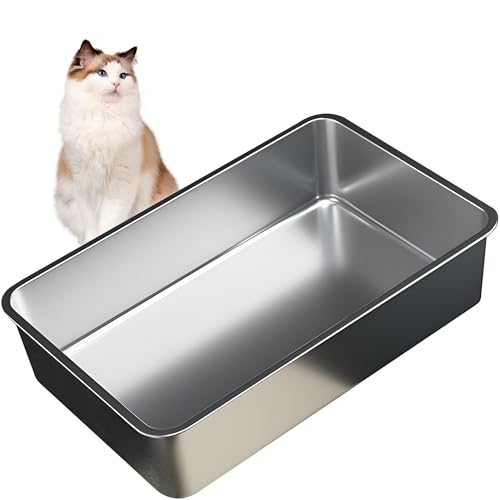 Edelstahl Katzenklo - robust, hygienisch und langlebig von Vealind