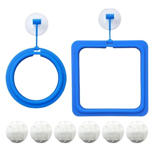 Aquarium Fish Feeding Ring | Floating Food Feeders | Suction Cups and Nitrifying Balls | Perfect for Betta, Guppy, Turtle, and Small Fish, Enhances Feeding Time and Water Quality Aquarium Fish Feeding Ring | Floating Food Feeders | Suction Cups and Nitrifying Balls | Perfect for Betta, Guppy, Turtle, and Small Fish, Enhances Feeding Time and Water Quality von Veasbuu