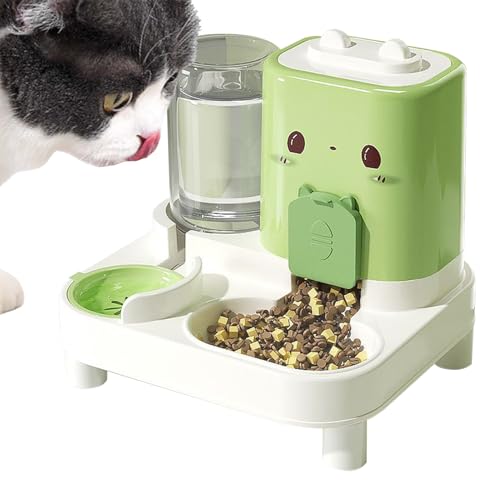 Automatischer Katzenfuttermittel - Hundefutterspender für Haustiere, abnehmbarer Haustierwasserer mit Schüssel, bequeme Wasserstation für Katzen, Hunde, Kaninchen, Zuhause, Außen-, Innen-, Reisen- und Automatischer Katzenfuttermittel - Hundefutterspender für Haustiere, abnehmbarer Haustierwasserer mit Schüssel, bequeme Wasserstation für Katzen, Hunde, Kaninchen, Zuhause, Außen-, Innen-, Reisen- und von Veasbuu