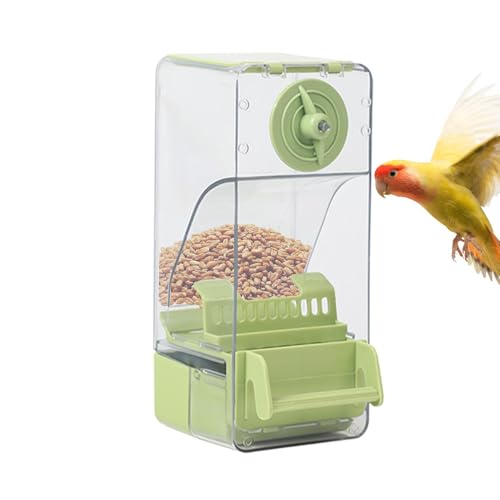 Bird Automatic Feeder, Top Fill Hummingbird Feeding Station, Food Dispensers, for Parakeets, Cockatiels, Canaries, Parrots, Easy to Use Bird Cage Supplies von Veasbuu