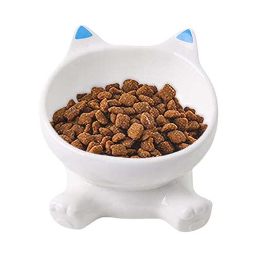 Cat Bowls, Animal Ear Kitten Feeding Bowl, 4.92x4.13 inches Reusable Ceramic Pet Feeder Dish, Heavy Duty Small Medium Large Breed Pet Food Container, Non Slip Base Cat Bowls, Animal Ear Kitten Feeding Bowl, 4.92x4.13 inches Reusable Ceramic Pet Feeder Dish, Heavy Duty Small Medium Large Breed Pet Food Container, Non Slip Base von Veasbuu