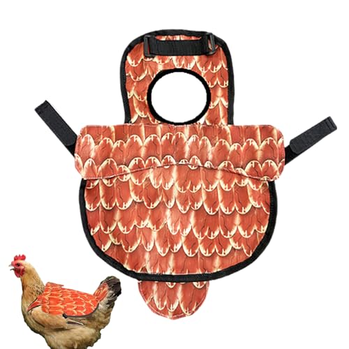 Chicken Saddle, Poultry Feathers Protector, 13.78x10.63 inches Soft Adjustable Hen Apron with Compact Stitching, Reusable Cover Guard for Roosters Hens Chickens Chicken Saddle, Poultry Feathers Protector, 13.78x10.63 inches Soft Adjustable Hen Apron with Compact Stitching, Reusable Cover Guard for Roosters Hens Chickens von Veasbuu