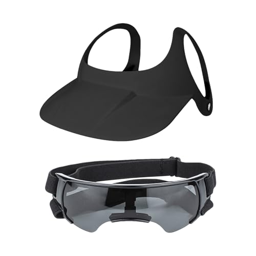 Dog Sun Hat, Adjustable Pet Cap with Goggles, Doggy Visor Sunglasses and Ear Holes, Sunbonnet for Small Breeds, Summer Protection, 4.72x1.57 Inches, Sturdy Construction Dog Sun Hat, Adjustable Pet Cap with Goggles, Doggy Visor Sunglasses and Ear Holes, Sunbonnet for Small Breeds, Summer Protection, 4.72x1.57 Inches, Sturdy Construction von Veasbuu
