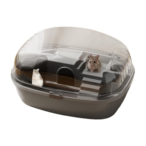 Dwarf Hamster Cage, Small Animal Interactive House, 13.98x10.83x7.87 Inches Built-in Exercise Wheel, Multi-Level Tunnel System, Easy Access Top Cover, Gerbil Cage for Mice, Hamsters Home Habitat Dwarf Hamster Cage, Small Animal Interactive House, 13.98x10.83x7.87 Inches Built-in Exercise Wheel, Multi-Level Tunnel System, Easy Access Top Cover, Gerbil Cage for Mice, Hamsters Home Habitat von Veasbuu