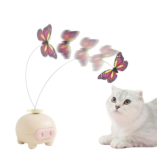 Electronic Cat Toy, Butterfly Motion Teaser, 2.76x2.56x2.56 inches Interactive Wand with Automatic Rotating Action, Battery Powered Entertainment Tool for Indoor Exercise and Play Electronic Cat Toy, Butterfly Motion Teaser, 2.76x2.56x2.56 inches Interactive Wand with Automatic Rotating Action, Battery Powered Entertainment Tool for Indoor Exercise and Play von Veasbuu