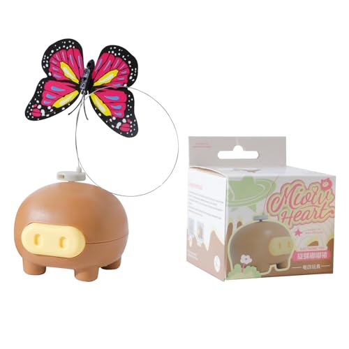 Electronic Cat Toy, Butterfly Motion Teaser, 2.76x2.56x2.56 inches Interactive Wand with Automatic Rotating Action, Battery Powered Entertainment Tool for Indoor Exercise and Play Electronic Cat Toy, Butterfly Motion Teaser, 2.76x2.56x2.56 inches Interactive Wand with Automatic Rotating Action, Battery Powered Entertainment Tool for Indoor Exercise and Play von Veasbuu