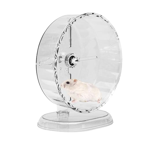 Hamster Wheel, Hedgehog Wheel, Heavy Duty Big Quiet Running Exercise Toy, 9.45x3.35x3.35 inches Silent Rotation for Pet Chinchilla, Ferret, Crab, Hermit von Veasbuu