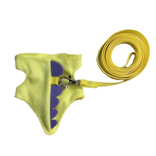 Haustierkabelbaum - Verstellbares Frettchen -Leinen -Set mit niedlichen Accessoires für, Kätzchen, Chinchilla, tägliches Abenteuer im Freien, Komfortables sicheres Design für Haustiere von Veasbuu