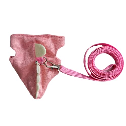 Haustierkabelbaum - Verstellbares Frettchen -Leinen -Set mit niedlichen Accessoires für, Kätzchen, Chinchilla, tägliches Abenteuer im Freien, Komfortables sicheres Design für Haustiere von Veasbuu