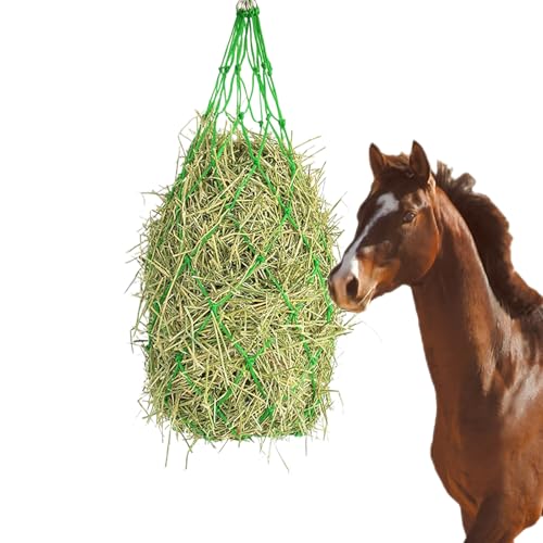 Horses Hay Bags, Hangable Goat Hay Feeder Net Bag, 4.96x9.84 inches Heavy Duty Design Storage Supplies for Cattle, Barn Stalls, and Equine Daily Feeding Care Routine Horses Hay Bags, Hangable Goat Hay Feeder Net Bag, 4.96x9.84 inches Heavy Duty Design Storage Supplies for Cattle, Barn Stalls, and Equine Daily Feeding Care Routine von Veasbuu