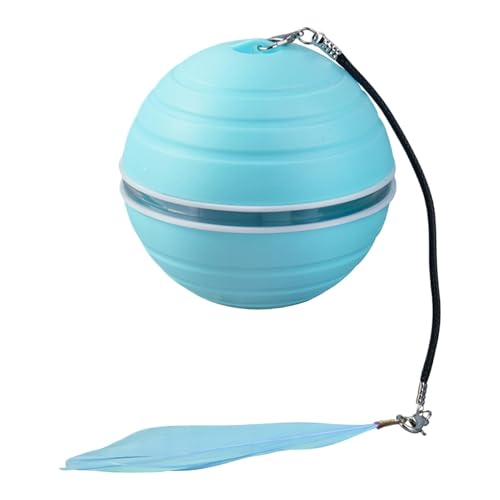 Interactive Cat Ball Toy, Rechargeable Cat Toy, Self-Rolling Cat Ball, Automatic Cat Toy, Pet Interactive Cat Toy, Rechargeable Cat Ball, Self-Rolling Toy for Cats, Cat Toy for Small Medium Large Cats von Veasbuu