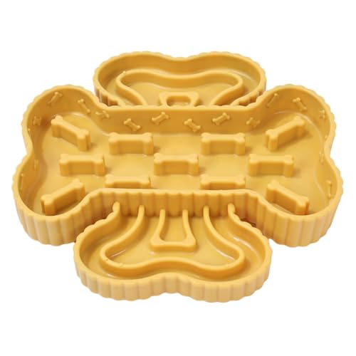 Slow Feeding Dog Bowls, Suction Cup Pet Bowl, 9.06x9.06 inches Anti Choking Slow Feeder for Dogs, Mental Stimulation Puppy Training, Traveling, and Indoor Boredom Relief von Veasbuu