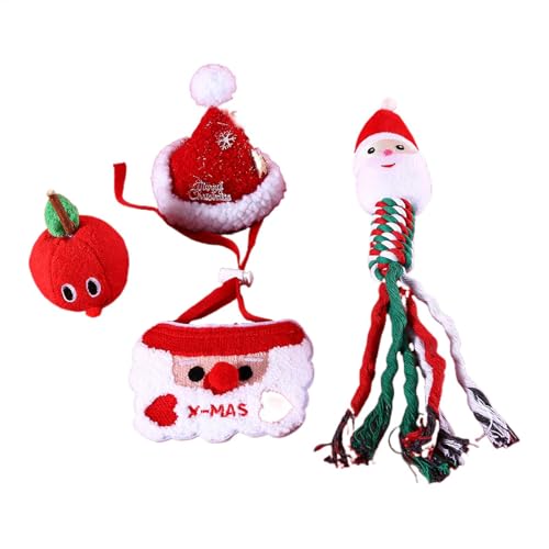 Veasbuu Christmas Dog Toys, Puppy Chew Toys, Rope Dog Toys, Santa Squeaky Plush Toys, Interactive Teething Toys, Teething Toys for Puppies, Christmas Dog Chew Toys, Plush Dog Squeaky Toys Veasbuu Christmas Dog Toys, Puppy Chew Toys, Rope Dog Toys, Santa Squeaky Plush Toys, Interactive Teething Toys, Teething Toys for Puppies, Christmas Dog Chew Toys, Plush Dog Squeaky Toys von Veasbuu