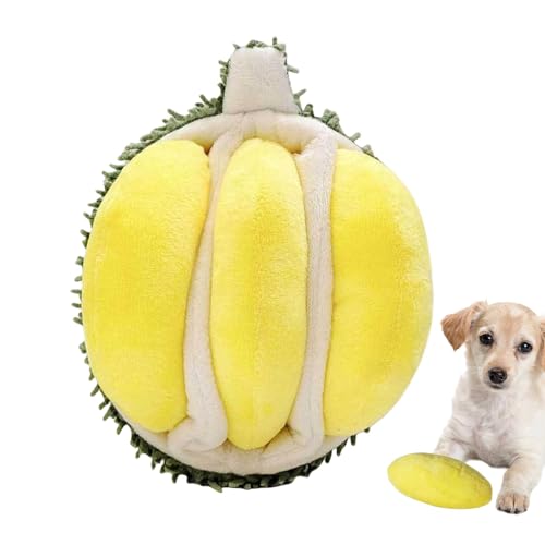 Veasbuu Dog Toys with Squeaker, Durian Sounding Plush Toy for Dogs, Interactive Squeaker, for Aggressive Chewers,6.3x5.12x3.15 Inches, Yellow, Stuffed Dog Squeak Veasbuu Dog Toys with Squeaker, Durian Sounding Plush Toy for Dogs, Interactive Squeaker, for Aggressive Chewers,6.3x5.12x3.15 Inches, Yellow, Stuffed Dog Squeak von Veasbuu