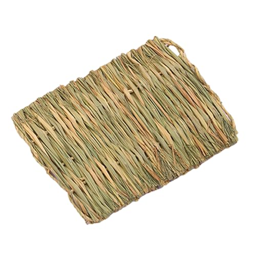 Veasbuu Grass Mat Cats, Woven Scratching Pad, 11.02x15.75x0.39 inches Natural Chew Toy, Soft Bedding Rug Texture for Kitten, Bunnies, Dogs, Resting Spots, Play Areas, Indoor Outdoor Use von Veasbuu