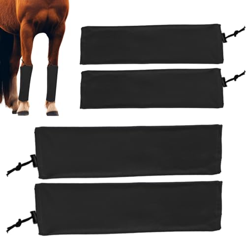 Veasbuu Horse Fly Boots, Breathable Equine Leggings, 19.69x5.12 inches Shock Absorbing Fly Protection Boots Competition, Lightweight Mesh Leg Wraps for Comfort and Injury Prevention, Set of 4 Veasbuu Horse Fly Boots, Breathable Equine Leggings, 19.69x5.12 inches Shock Absorbing Fly Protection Boots Competition, Lightweight Mesh Leg Wraps for Comfort and Injury Prevention, Set of 4 von Veasbuu
