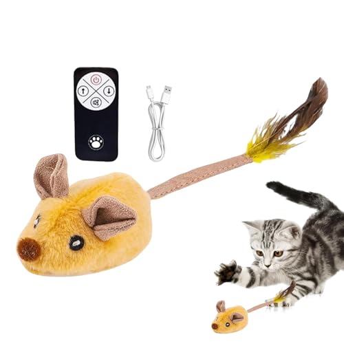 Veasbuu Remote Control Moving Cat Toy, Interactive Squeaky Toy for Indoor Cats, Stimulate Hunting Instincts with Automatic Moving Mice, Perfect Play Toy for Pet Cats to Stay Engaged and Active Veasbuu Remote Control Moving Cat Toy, Interactive Squeaky Toy for Indoor Cats, Stimulate Hunting Instincts with Automatic Moving Mice, Perfect Play Toy for Pet Cats to Stay Engaged and Active von Veasbuu