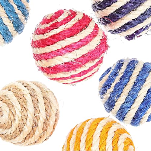 Vebetter 9 Stück Sisal Seilball, 4,3cm Katze Sisal Ball, Katzenspielzeug Bälle, Umweltfreundliche Kätzchen Bälle, Haustier Kratzball, Interaktiver Sisalball für Haustier Katzen Spielen. Vebetter 9 Stück Sisal Seilball, 4,3cm Katze Sisal Ball, Katzenspielzeug Bälle, Umweltfreundliche Kätzchen Bälle, Haustier Kratzball, Interaktiver Sisalball für Haustier Katzen Spielen. von Vebetter