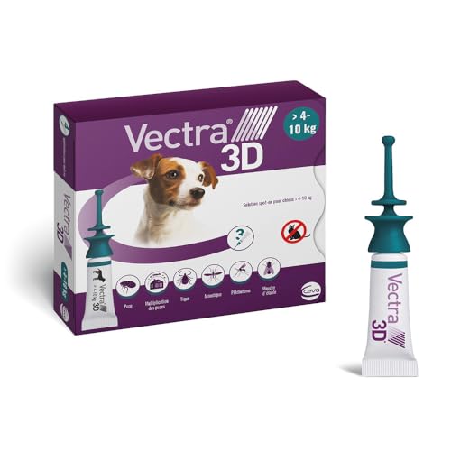 Vectra 3D Lösung zum Auftropfen für Hunde > 4-10 kg - 3 Pipetten von Vectra