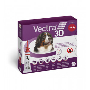 Vectra 3D XL Spot-on für Hunde 40+ kg (3 Pipetten) 2 x 3 Pipetten von Vectra