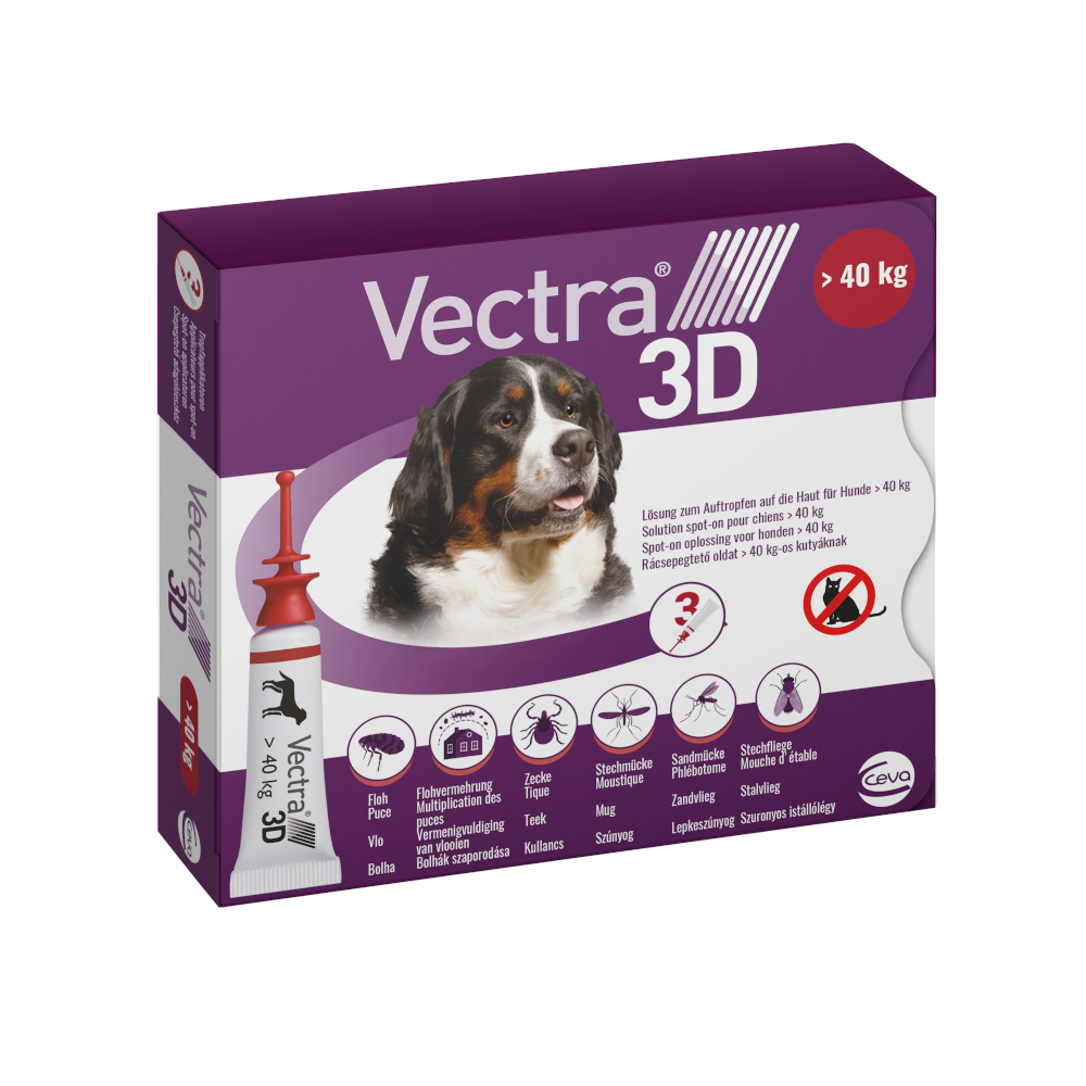 Vectra 3D für Hunde > 40 kg - 3 Pipetten x 8 ml von Vectra3D