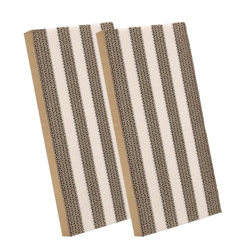 Veehoo 2er-Pack Ersatz-Kratzbrett für Katzen, Kratz Brett für Wohnungskatzen und Kätzchen, Wellpappe-Kratzbrett-Set Veehoo 2er-Pack Ersatz-Kratzbrett für Katzen, Kratz Brett für Wohnungskatzen und Kätzchen, Wellpappe-Kratzbrett-Set von Veehoo