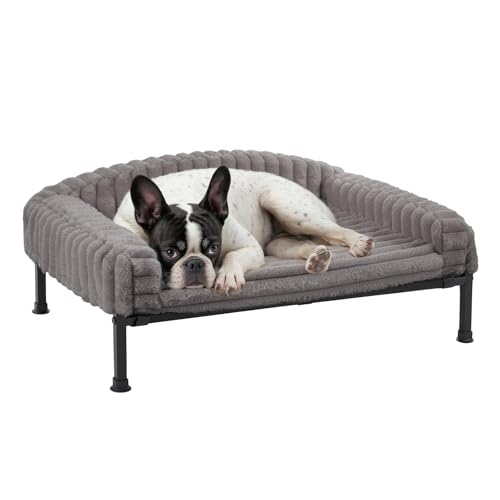Veehoo Erhöhtes Hundebett mit Schaumstoffmatratze, Erhöhtes Hundebett Sofa Couch mit atmungsaktivem Mesh, rutschfeste Füße, Hundesofa für drinnen und draußen, Grau 60 x 45 x 10 cm Veehoo Erhöhtes Hundebett mit Schaumstoffmatratze, Erhöhtes Hundebett Sofa Couch mit atmungsaktivem Mesh, rutschfeste Füße, Hundesofa für drinnen und draußen, Grau 60 x 45 x 10 cm von Veehoo