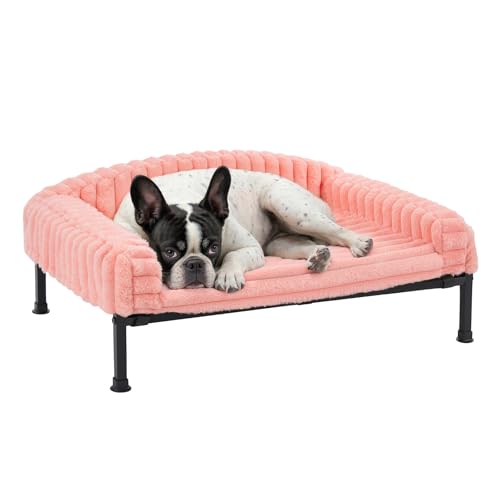 Veehoo Hundeliege Hundesofa für Kleine Hunde, Flauschige Erhöhtes Hundebett mit Abnehmbarem Polster und Orthopädische Matratze, Hunde Sofa Katzensofa mit rutschfeste Füße, Rosa 60x45x10cm Veehoo Hundeliege Hundesofa für Kleine Hunde, Flauschige Erhöhtes Hundebett mit Abnehmbarem Polster und Orthopädische Matratze, Hunde Sofa Katzensofa mit rutschfeste Füße, Rosa 60x45x10cm von Veehoo
