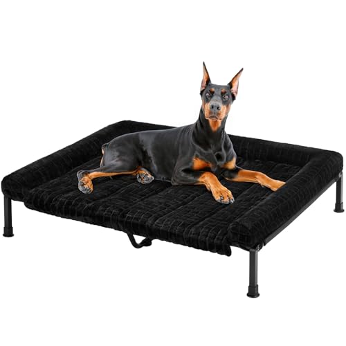 Veehoo Hundeliege Outdoor XXL Waschbar, Flauschiges Hundeliege mit Abnehmbarem Polster, Erhöhtes Hundebett Hundesofa mit Rutschfesten Füßen für Drinnen Draußen, Schwarz 150 x 94 x 20 cm Veehoo Hundeliege Outdoor XXL Waschbar, Flauschiges Hundeliege mit Abnehmbarem Polster, Erhöhtes Hundebett Hundesofa mit Rutschfesten Füßen für Drinnen Draußen, Schwarz 150 x 94 x 20 cm von Veehoo