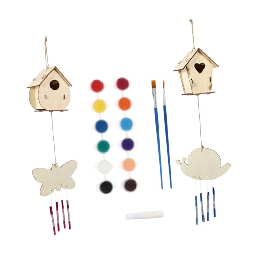 Veemoon 1 Satz DIY Holz Vogelhaus für Gestalten Outdoor Vogelhaus Bausatz Naturholz Einzigartiges Element für Garten und Zuhause Handwerksprojekt für Kleine Künstler Veemoon 1 Satz DIY Holz Vogelhaus für Gestalten Outdoor Vogelhaus Bausatz Naturholz Einzigartiges Element für Garten und Zuhause Handwerksprojekt für Kleine Künstler von Veemoon