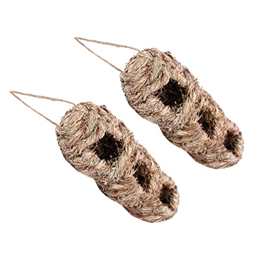 Veemoon Vogelnester Vogelruhehäuser 2er-Pack Garten-vogelhäuschen Strohmaterial Dekorative Vogelnester Für Den Außenbereich Veemoon Vogelnester Vogelruhehäuser 2er-Pack Garten-vogelhäuschen Strohmaterial Dekorative Vogelnester Für Den Außenbereich von Veemoon
