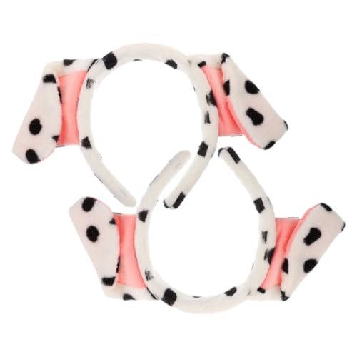 Veemoon 2 Stück Teiliges Plüsch Haarreif mit Dalmatiner Hundeohren Weicher Stirnband Kopfschmuck für Valentinstag Cosplay Karneval und Partyaccessoire Vielseitig Einsetzbar für Alltag und Veemoon 2 Stück Teiliges Plüsch Haarreif mit Dalmatiner Hundeohren Weicher Stirnband Kopfschmuck für Valentinstag Cosplay Karneval und Partyaccessoire Vielseitig Einsetzbar für Alltag und von Veemoon