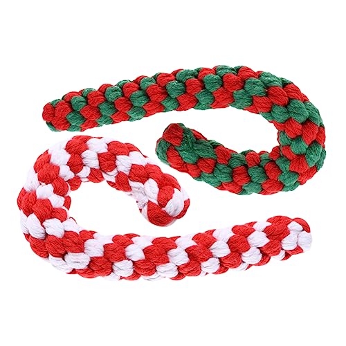 Veemoon 2 Stücke Hund Weihnachten Seil Spielzeug Krücke Design Welpen Spielzeug Interaktive Kauen Spielzeug Für Hunde Zufällige Stil Veemoon 2 Stücke Hund Weihnachten Seil Spielzeug Krücke Design Welpen Spielzeug Interaktive Kauen Spielzeug Für Hunde Zufällige Stil von Veemoon