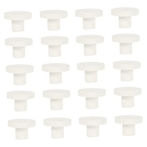 Veemoon 20 Stück Keramik Korallen Frag Stecker - Robuste Basis Halterung Für Aquarien - Ideal Für Korallenriffe Und Fisch Tanks Größe 1 cm Perfekte Lösung Für Korallenpflege von Veemoon