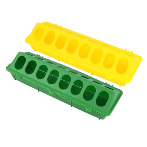 Veemoon 2er Set Futterspender Für Wachteln Und Tauben – Robuste Futtertrog Schalen Aus Langlebigem Material - Ideal Für Die Fütterung Im Freien – Praktische Futterstation Für Geflügel Und Veemoon 2er Set Futterspender Für Wachteln Und Tauben – Robuste Futtertrog Schalen Aus Langlebigem Material - Ideal Für Die Fütterung Im Freien – Praktische Futterstation Für Geflügel Und von Veemoon