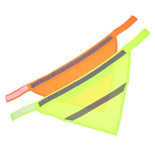 Veemoon 2er Set Reflektierende Hund Halstücher - Sichtbare Bandanas Für Sicheres Nachtspazieren Mit Hohem Reflexionsgrad in Leuchtenden Farben - Ideal Für Hunde Und Ihre von Veemoon